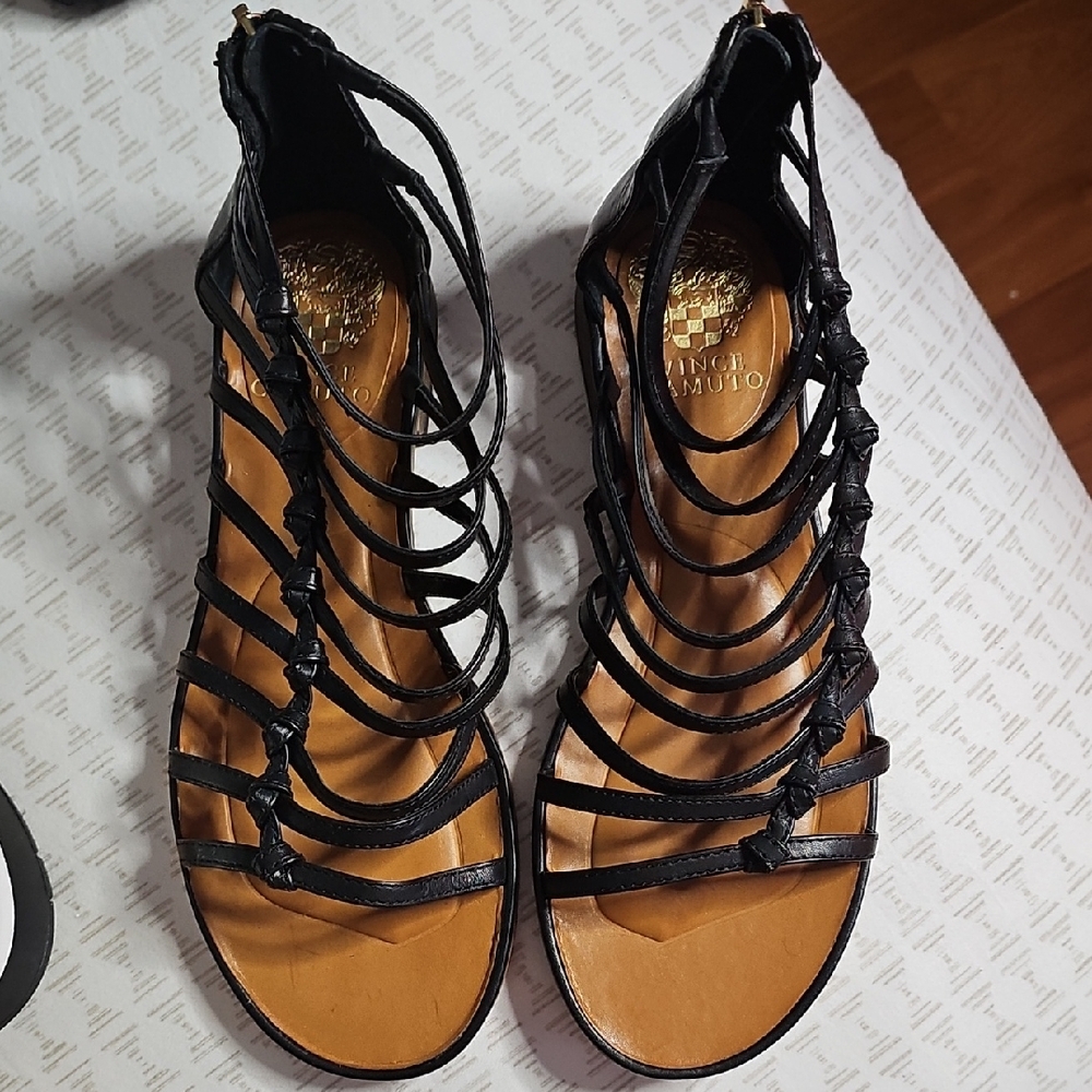 Vince Camuto Black Gladiator Sandals
